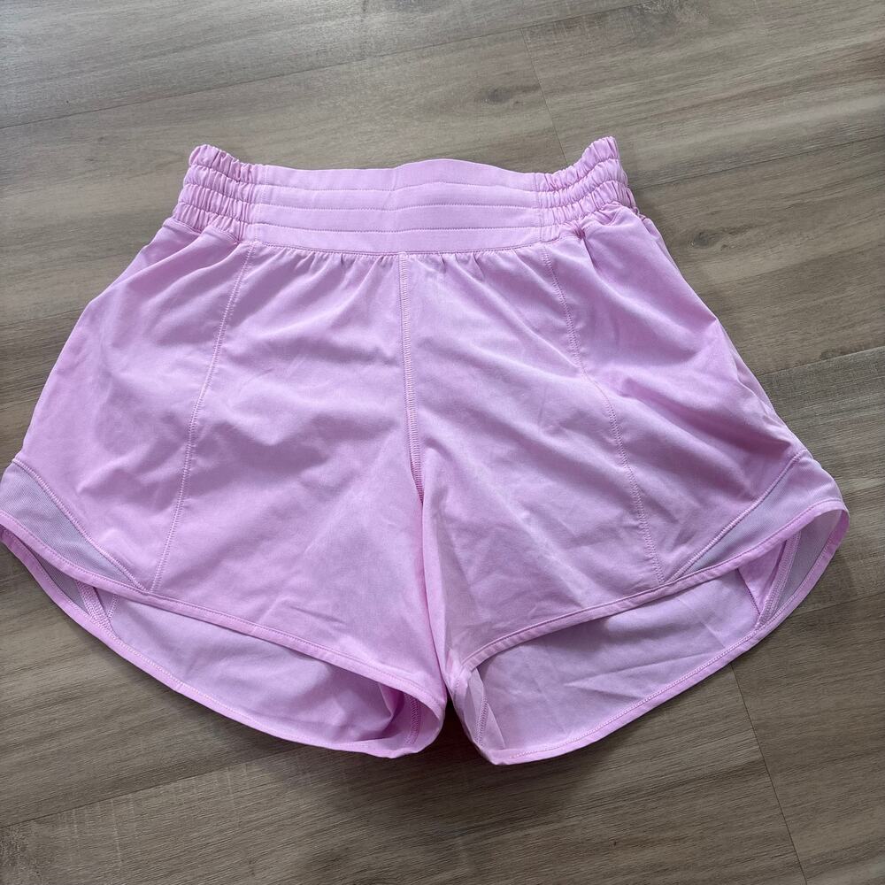 Lululemon Hotty Hot High-Rise Lined Short 4" Vitapink Women Size 4